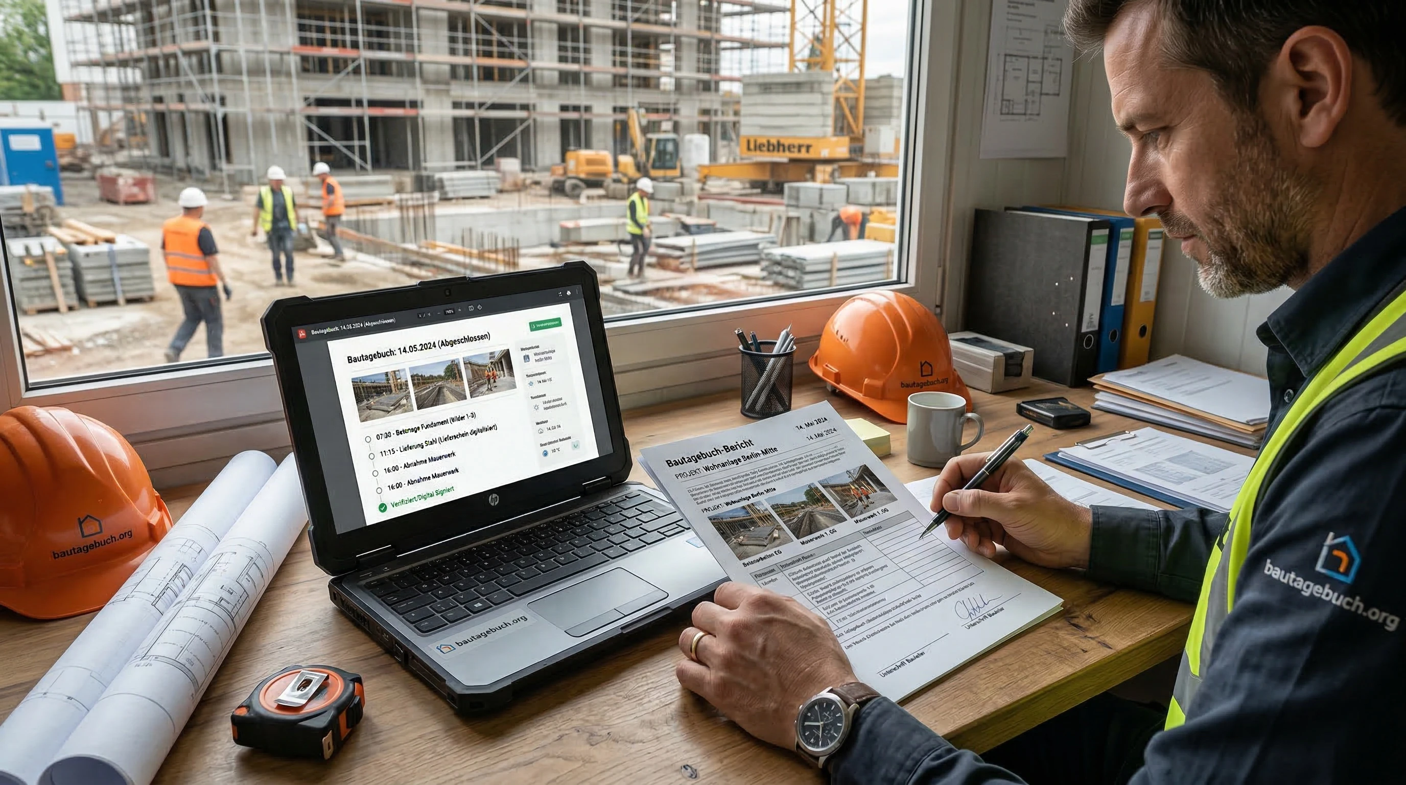 Mehrsprachige Sprachnotiz wird für den Bericht in verständliches Deutsch überführt.